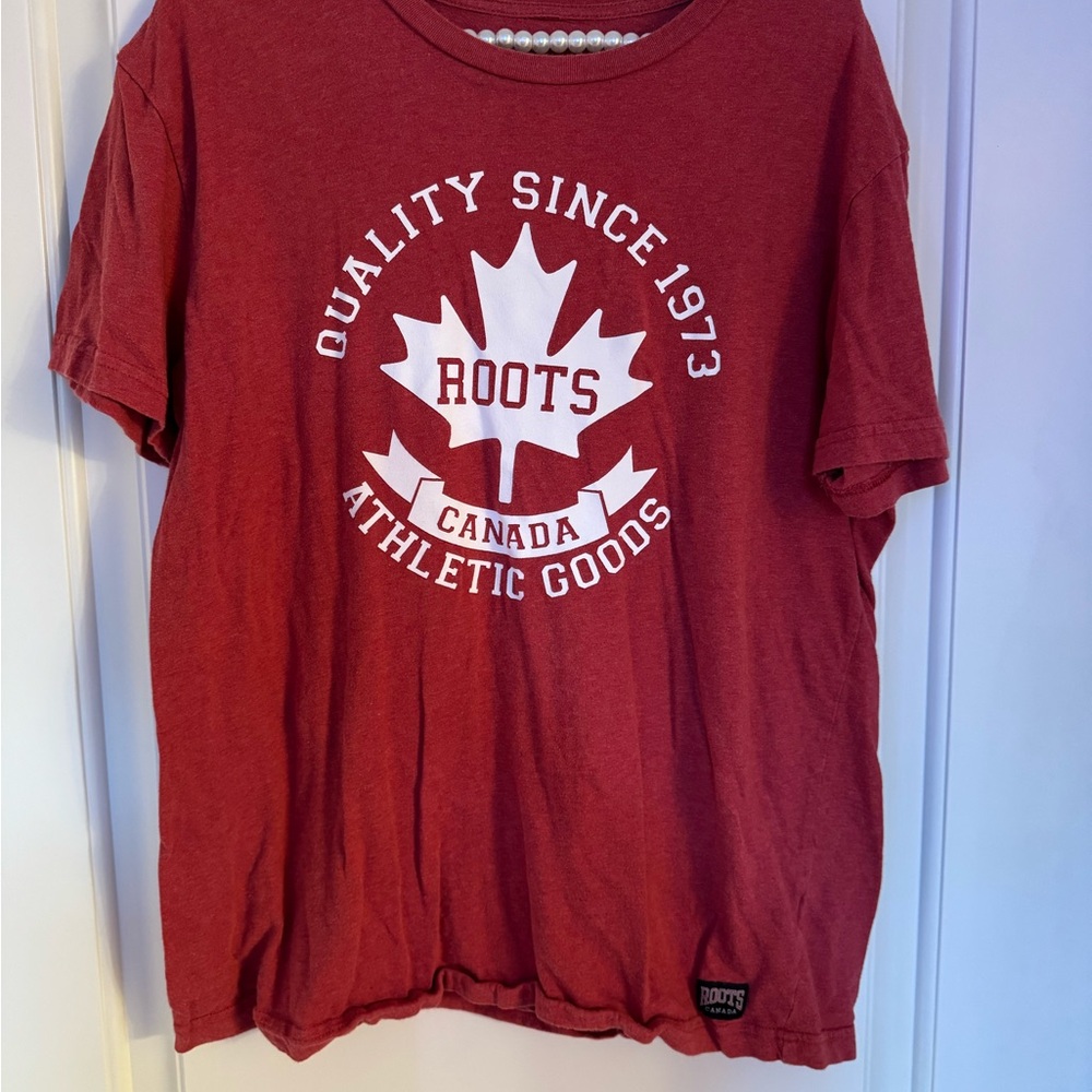 Roots Burgundy Logo Tee